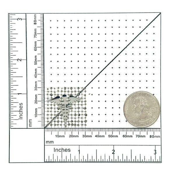 Pin Caduceus Medical Doctor Symbol Medicine Medical Broch Silver Stainless steel - Picture 5 of 5